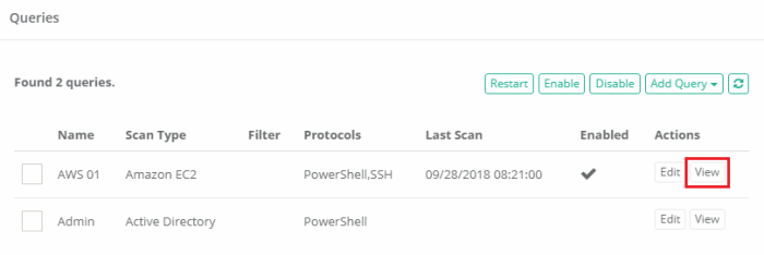 FAQ-AWS-Discovery-Query-View-Option