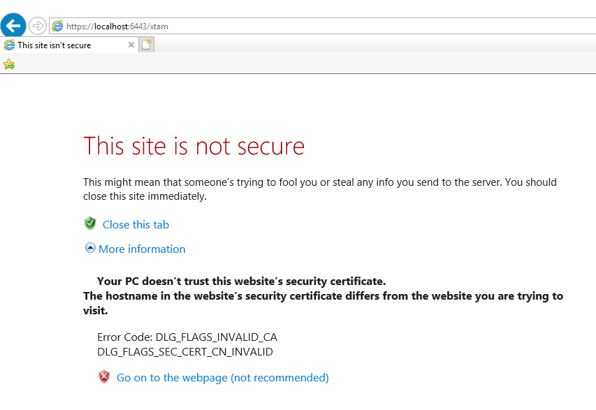 FAQ-Self-Signed-Certificate-Browser-Warning-Message