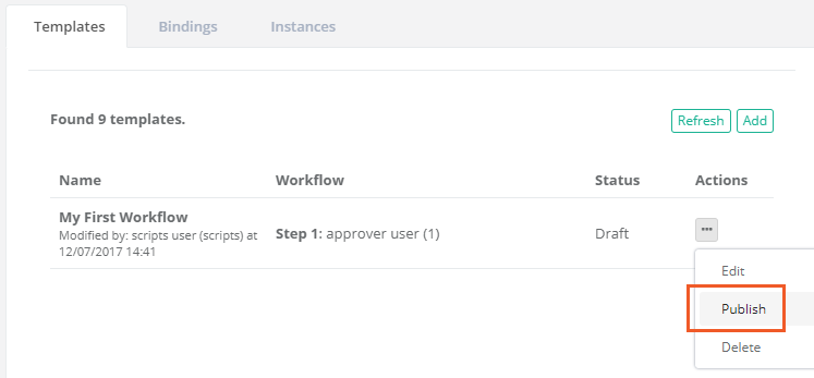 Workflow-Template-Publish