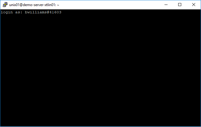 FAQ-XTAM-SSH-PuTTY-LoginAs 