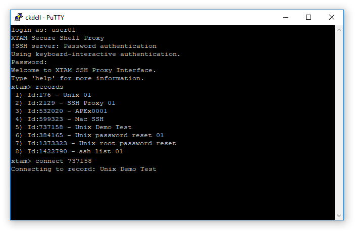 XTAM-SSH-Proxy-Interface-Connect-Command