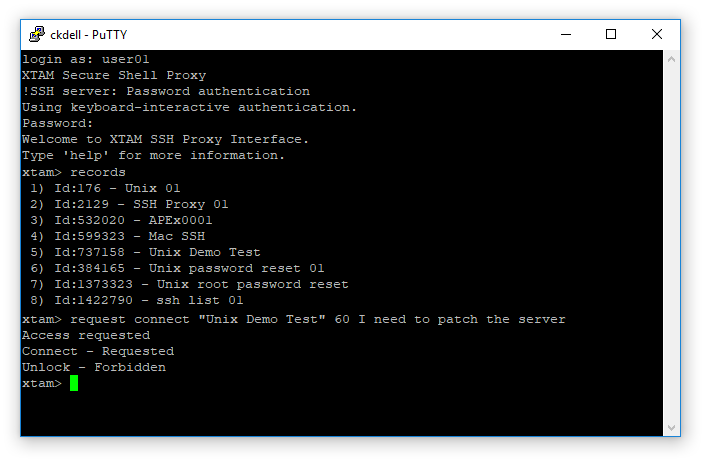 XTAM-SSH-Proxy-Interface-Request-Connect-Command